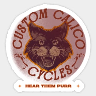 Custom Calico Cycles Sticker